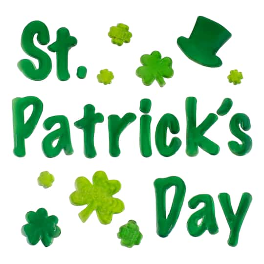 St. Patrick's Day Shamrock Gel Window Clings